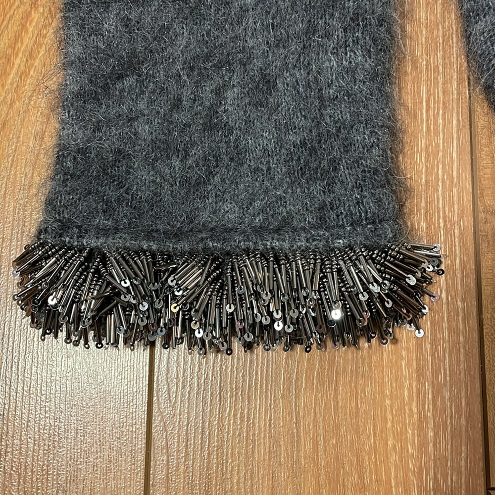 BNWT H&M WOMENS MOHAIR/WOOL BLEND SEQUIN TRIM SWEATER - Picture 3 of 3